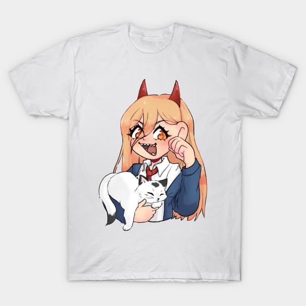 Power-chan T-Shirt by miooaoyamyam